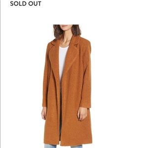 Nordstrom teddy coat - brick brown - worn once